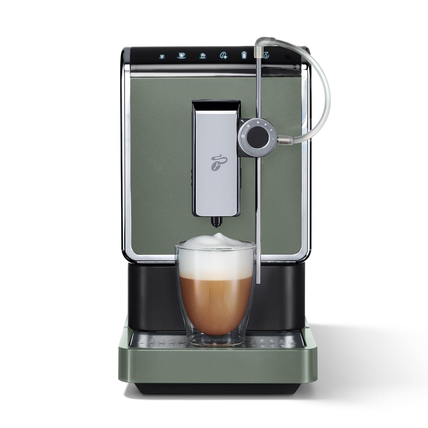 Tchibo Kaffeevollautomat Esperto Pro mit One Touch Funktion für Caffè Crema, Espresso und Milchspezialitäten, Metallic Mint, exklusives Modell
