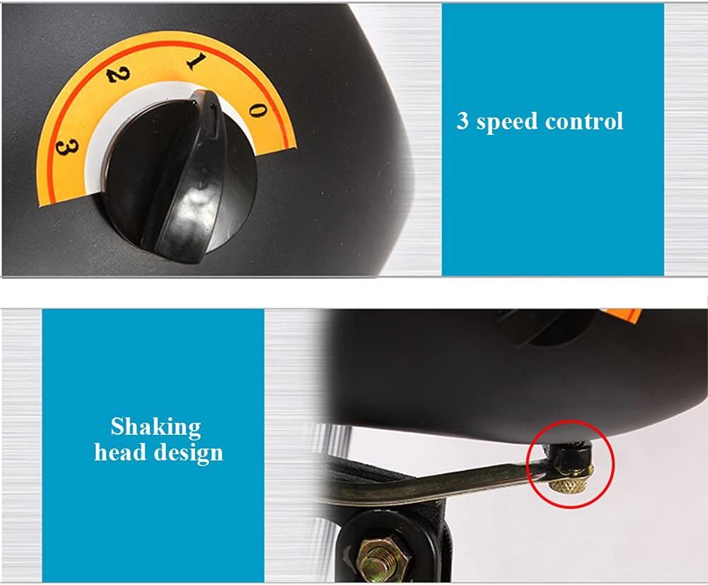 Standventilator mit Oszillation, Hochgeschwindigkeitskühlung für Terrasse, Industrie, Gewerbe, Wohn- und Gewächshaus