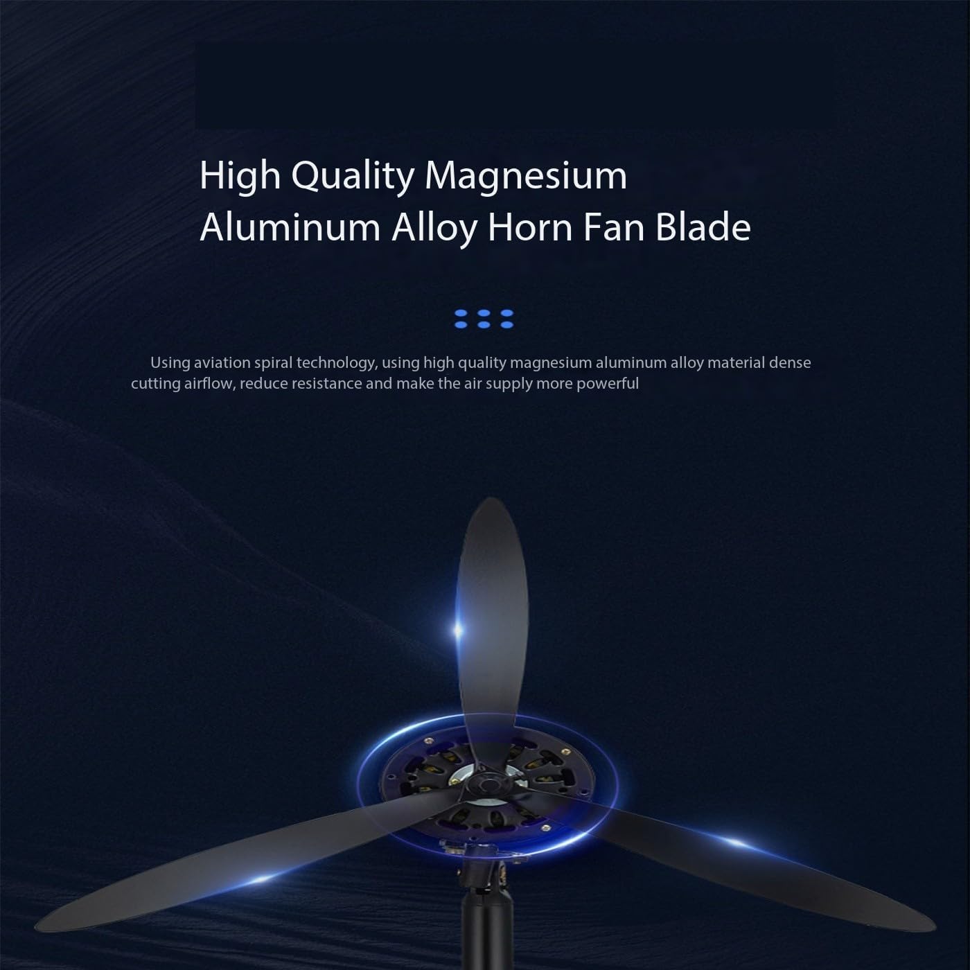 SGKOMN Standventilator, Dickkupferdraht-Motordesign, Hohe Effizienz Und Energieeinsparung, Dreistufige Geschwindigkeitsregelung, Links- Und Rechtsschütteln