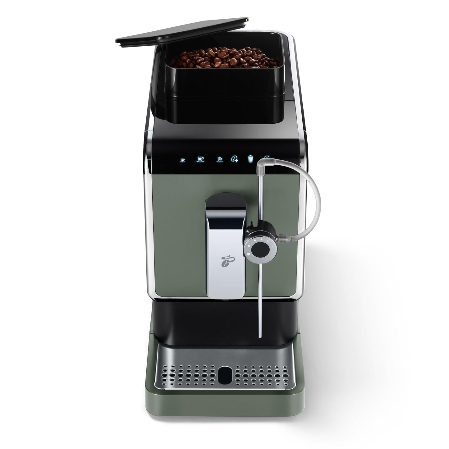 Tchibo Kaffeevollautomat Esperto Pro mit One Touch Funktion für Caffè Crema, Espresso und Milchspezialitäten, Metallic Mint, exklusives Modell