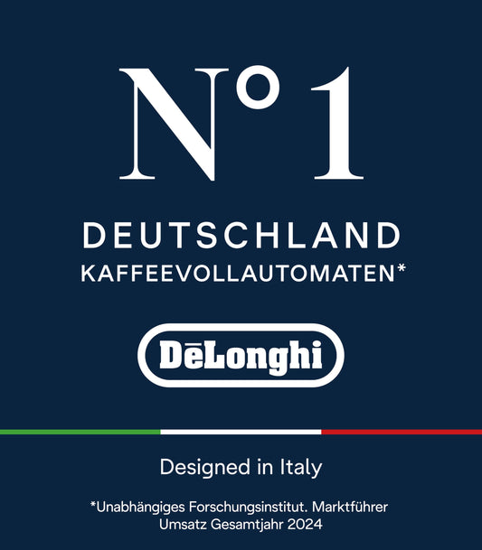 De'Longhi Dinamica Plus ECAM380.95.TB, Kaffeevollautomat mit LatteCrema Milchsystem, One-Touch-Cappuccino, mit 24 Rezepten, 3,5-Zoll TFT-Farbdisplay, 1450W, Titan/Schwarz