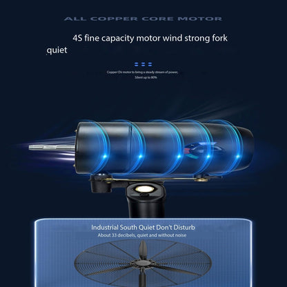 SGKOMN Standventilator, Dickkupferdraht-Motordesign, Hohe Effizienz Und Energieeinsparung, Dreistufige Geschwindigkeitsregelung, Links- Und Rechtsschütteln