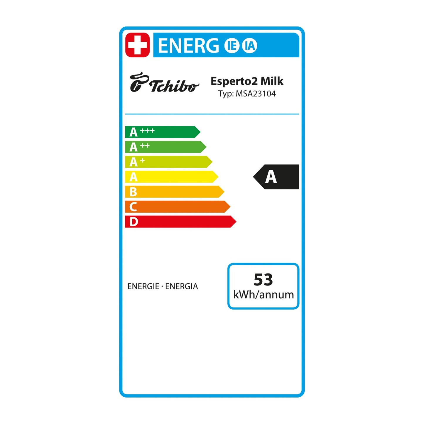 Tchibo Kaffeevollautomat Esperto2 Milk mit One-Touch Milchfunktion und 2-Tassen-Funktion für Espresso, Caffè Crema, Capuccino und Milchschaum, Granite Black - INKLUSIVE Kaffeeprobierset GRATIS