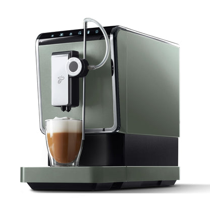 Tchibo Kaffeevollautomat Esperto Pro mit One Touch Funktion für Caffè Crema, Espresso und Milchspezialitäten, Metallic Mint, exklusives Modell