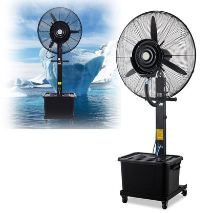 Standventilator Industrieller Standventilators mit wasserkühlung 3 Geschwindigkeiten Terrassenlüftern 90° Oszillation standventilatoren Für Kühlung Von Terrassenlüftern Im Außenbereich(650mm/26inch)